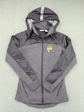 Energetics hybrid jacket black grey with High Peak patch and zip-up design.