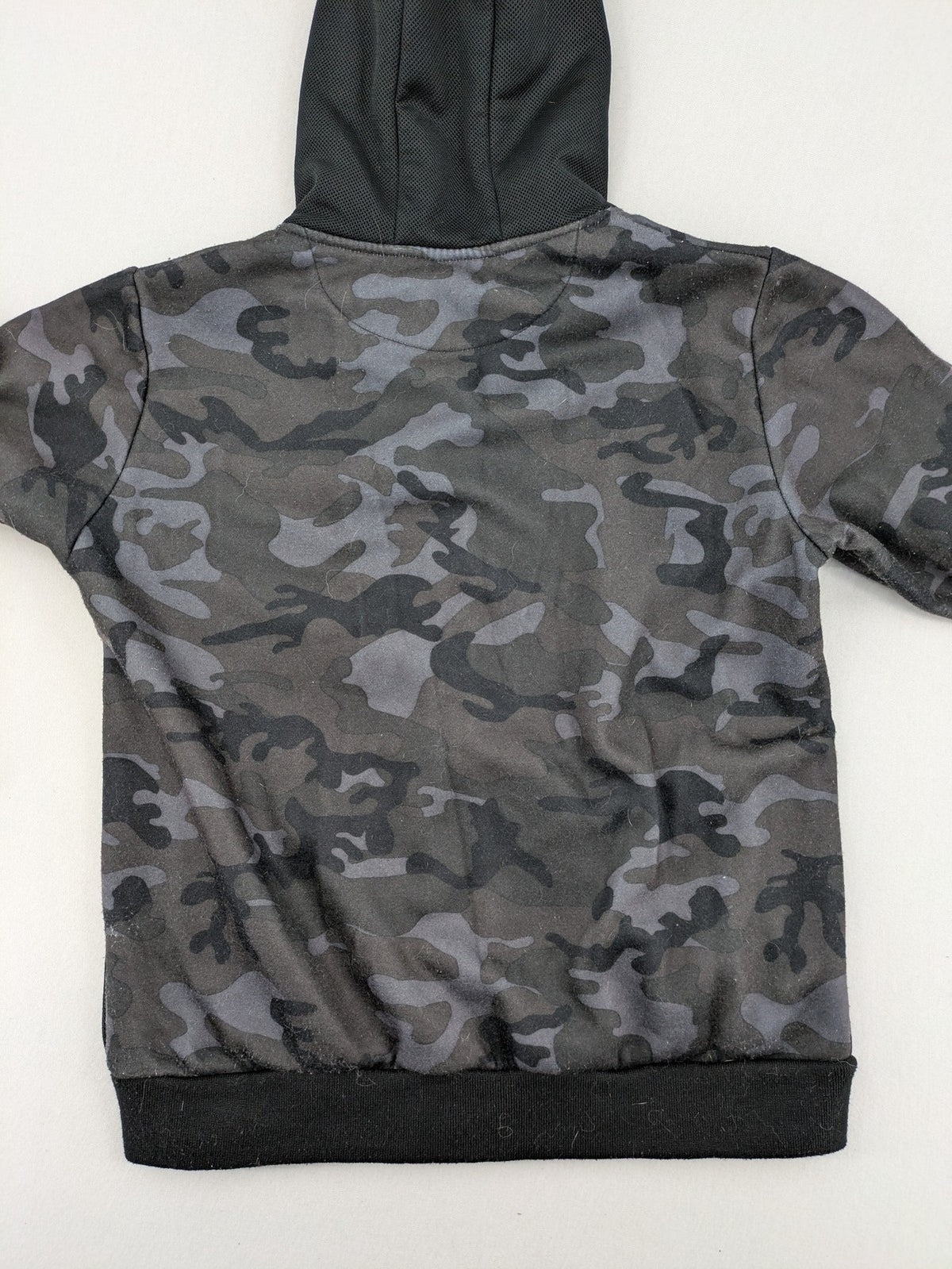 Everlast black grey camouflage jacket with full zip and attached hood.