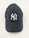 New Era 39THIRTY cap navy blue embroidered New York Yankees logo, stretch-fit design.