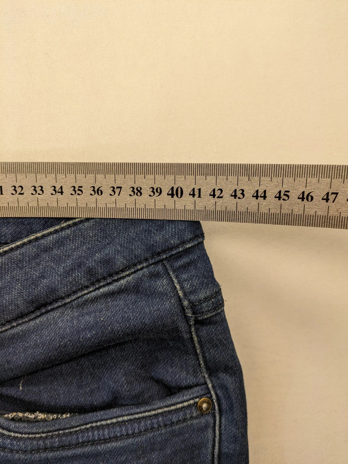 Blue Motion blue straight jeans 5-pocket design stretch material size 42