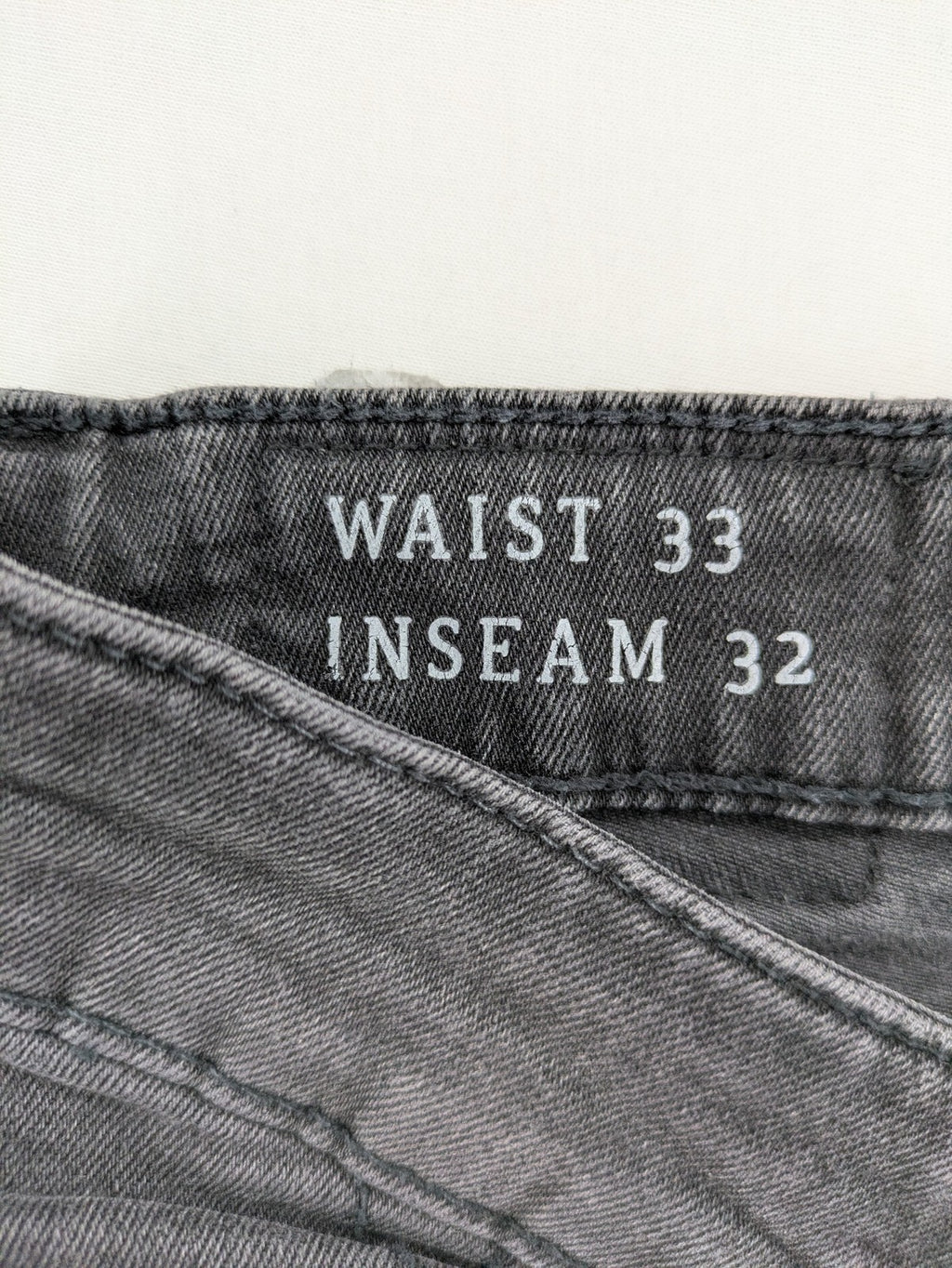 Only & Sons grey slim fit jeans with ripped details and open hem, stretch denim.
