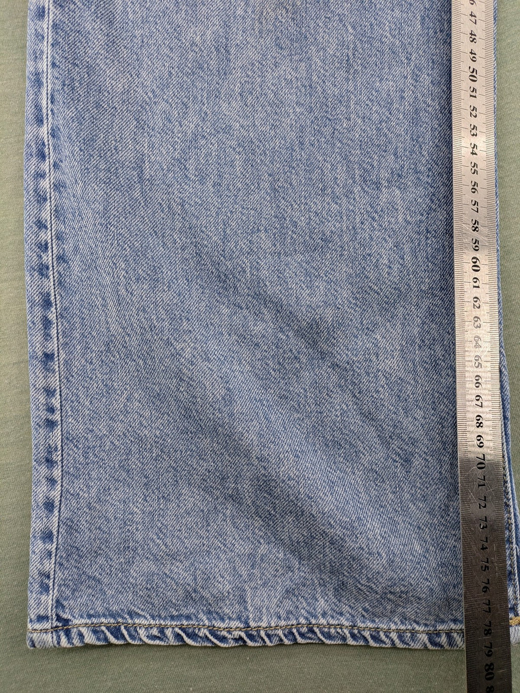 Janina blue wide leg jeans high waist loose fit soft cotton-lyocell blend