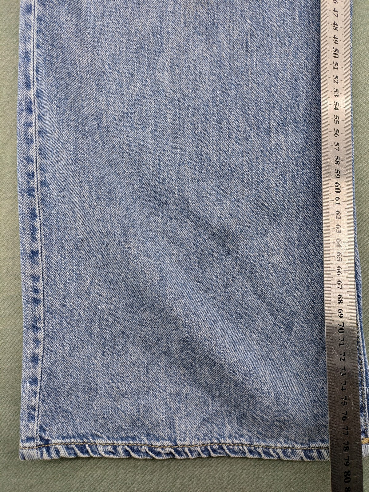 Janina blue wide leg jeans high waist loose fit soft cotton-lyocell blend