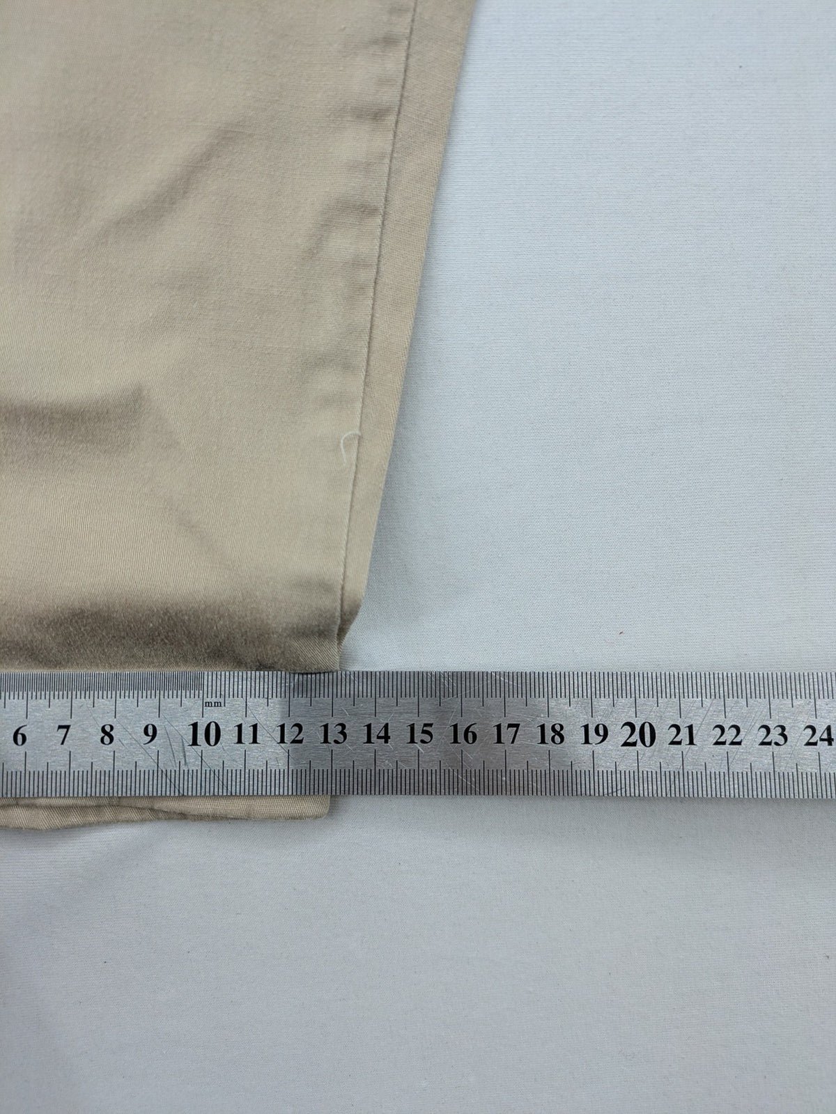 Vingino beige chino pants high waist double-button closure with embroidered details