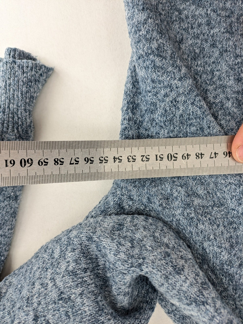 ONLY turtle neck jumper blue grey mélange, soft knit, ribbed details, classic design.