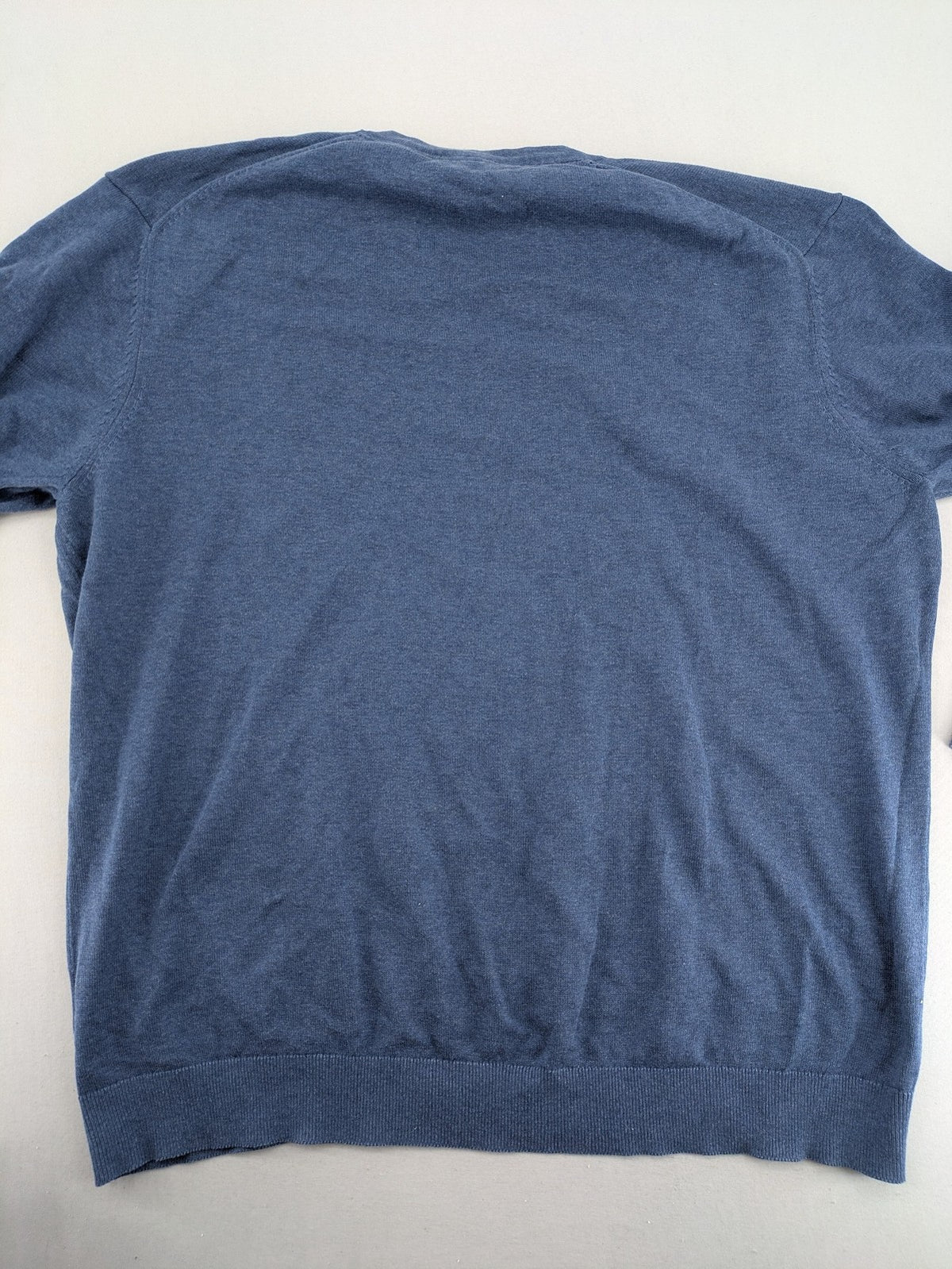 Esprit blue turtle neck jumper, V-neck, soft cotton, classic design.