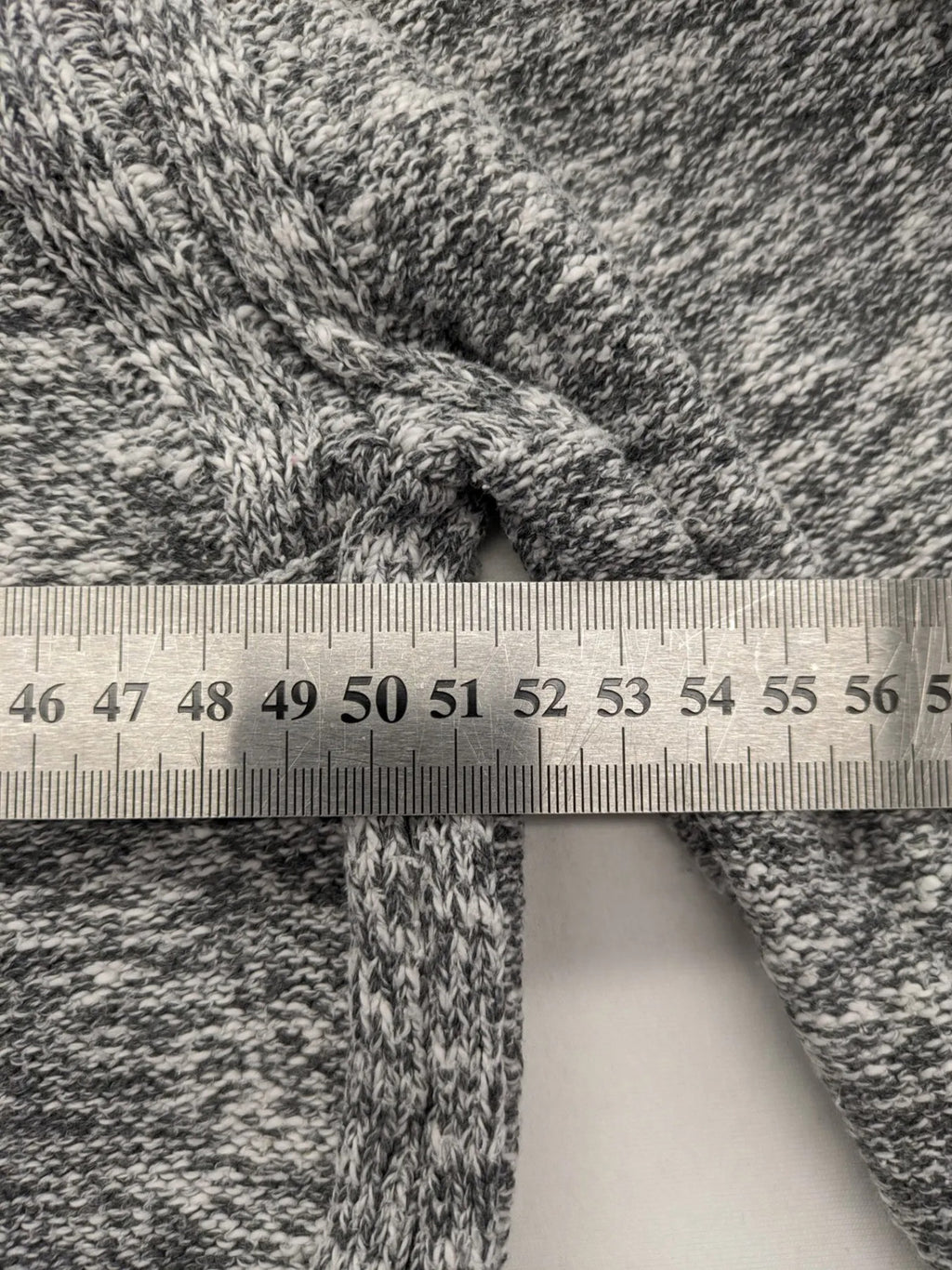 Key Largo grey turtle neck jumper with blue accents and chest pocket, cotton blend.