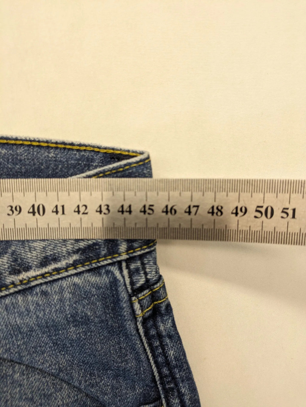 Esprit blue straight leg jeans medium wash 100% cotton classic silhouette