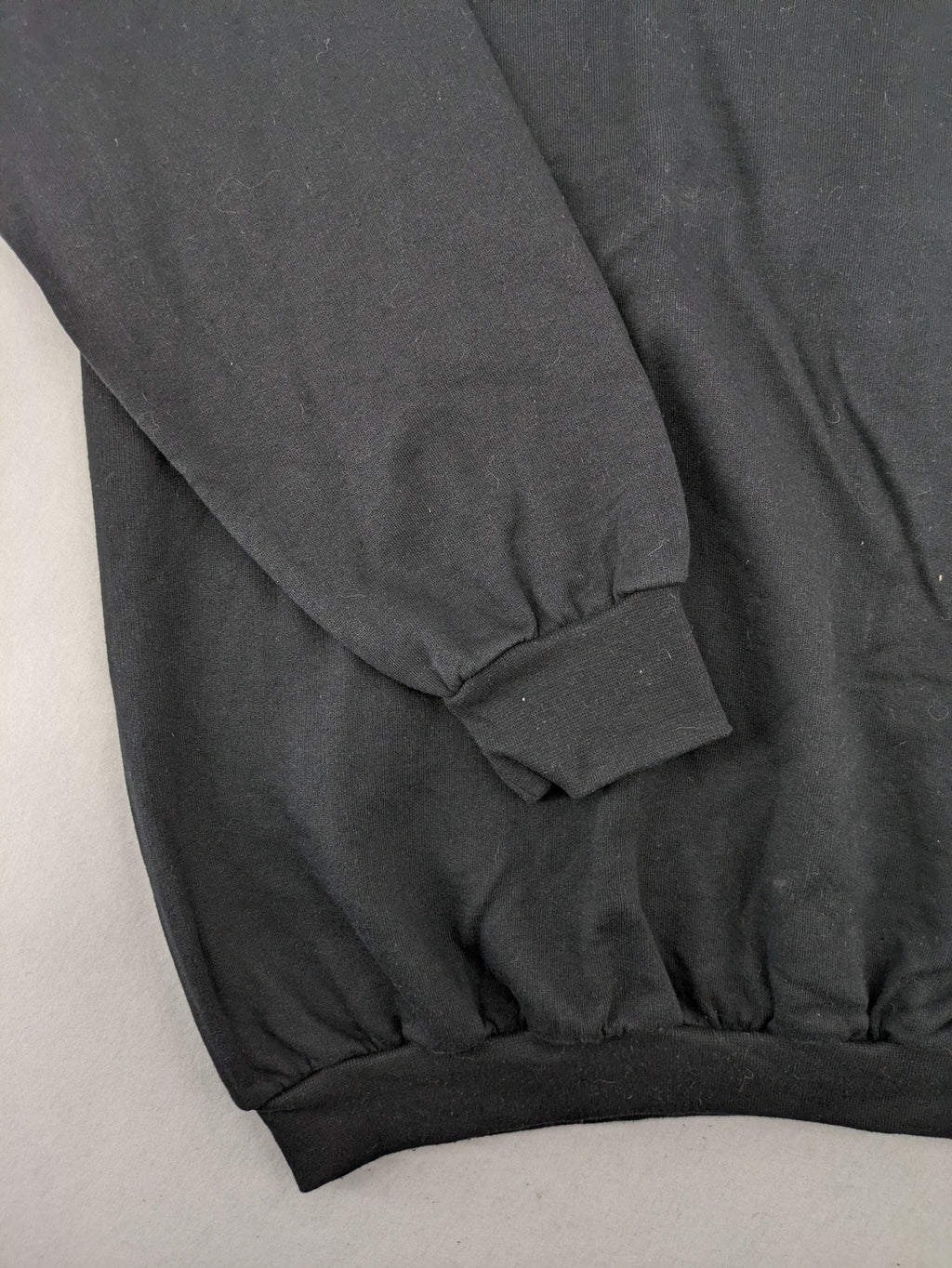 Pullover turtle neck jumper black embroidered Athletic logo, 100% cotton, classic fit.