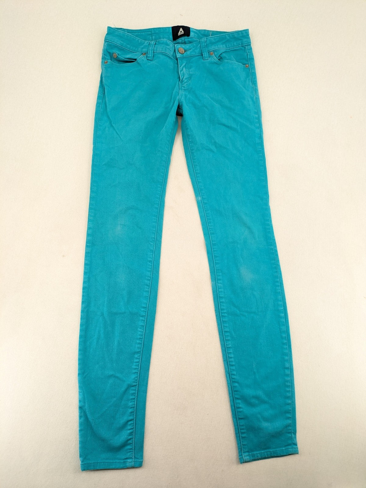 Gaastra blue-green skinny fit cord jeans with classic 5-pocket design.