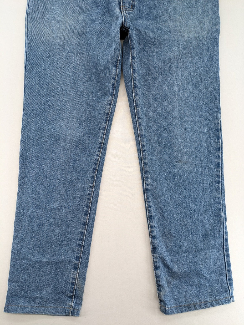 Novilunio blue straight leg jeans 5-pocket style 100% cotton vintage wash