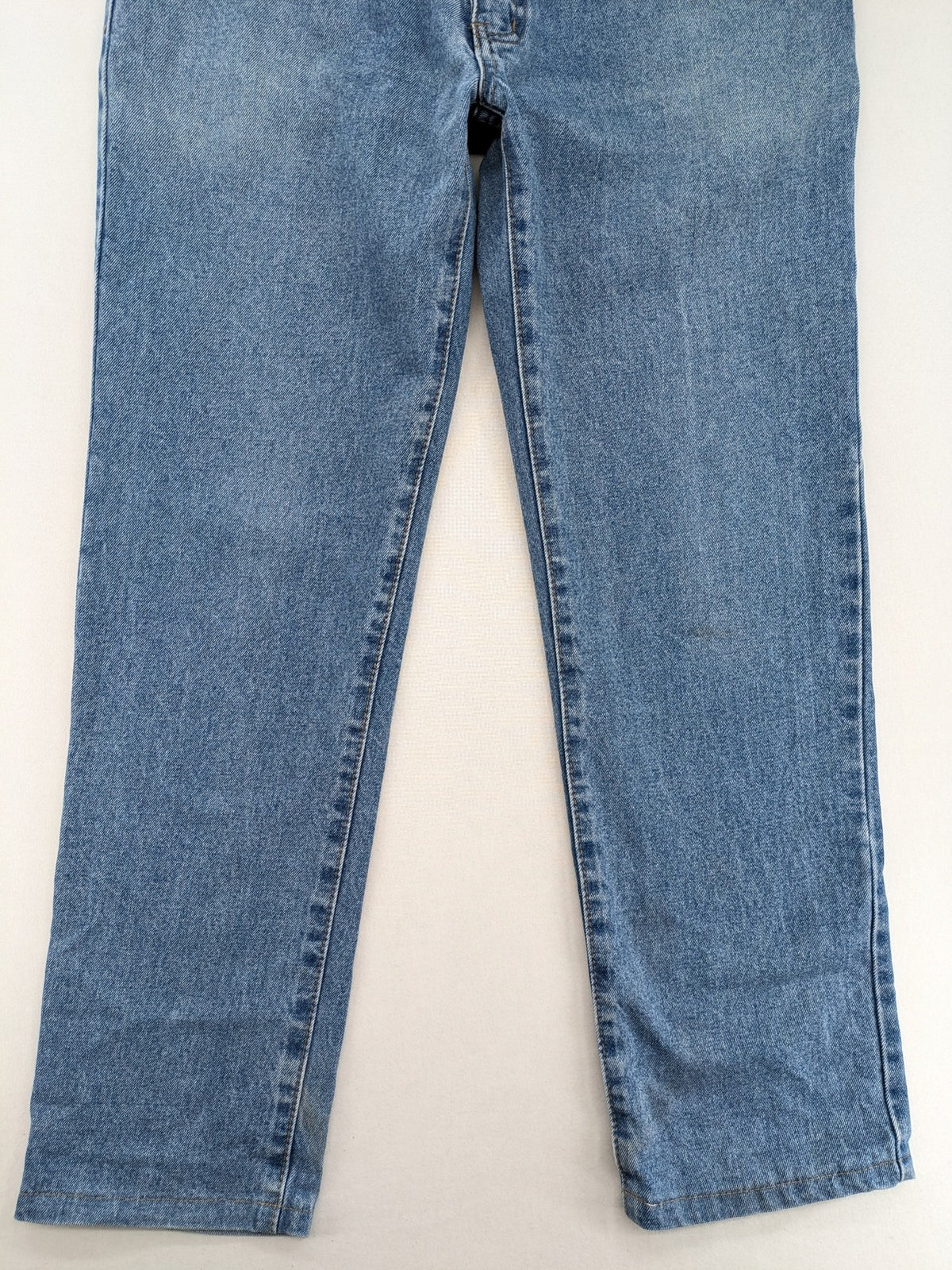 Novilunio blue straight leg jeans 5-pocket style 100% cotton vintage wash