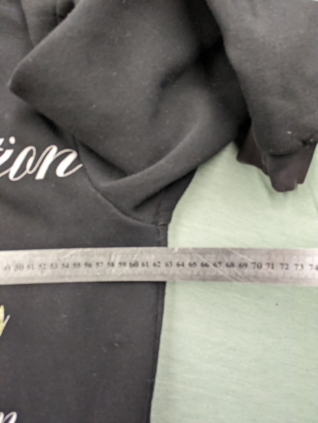 Boohooman zip-through hoodie black with floral graphic and "Limited Edition Collection" text.