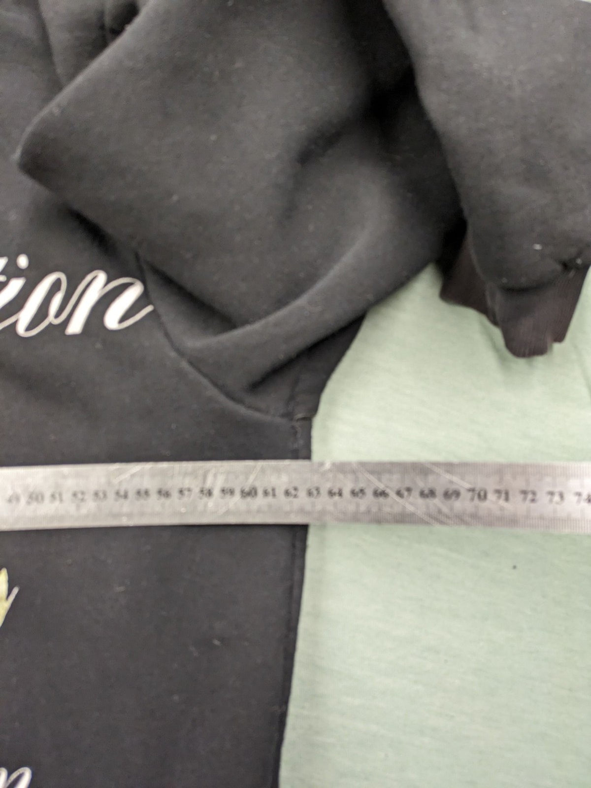 Boohooman zip-through hoodie black with floral graphic and "Limited Edition Collection" text.
