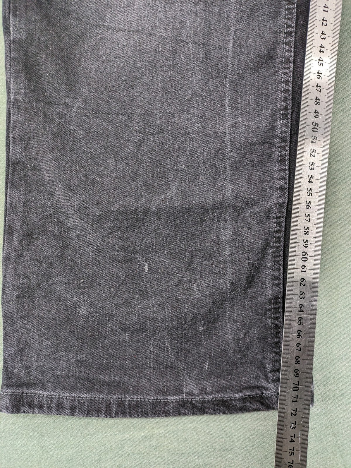 up2 fashion black straight jeans washed look 5-pocket design cotton blend
