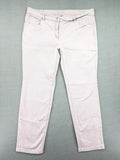 Canda beige straight jeans with strass details and classic five-pocket design.