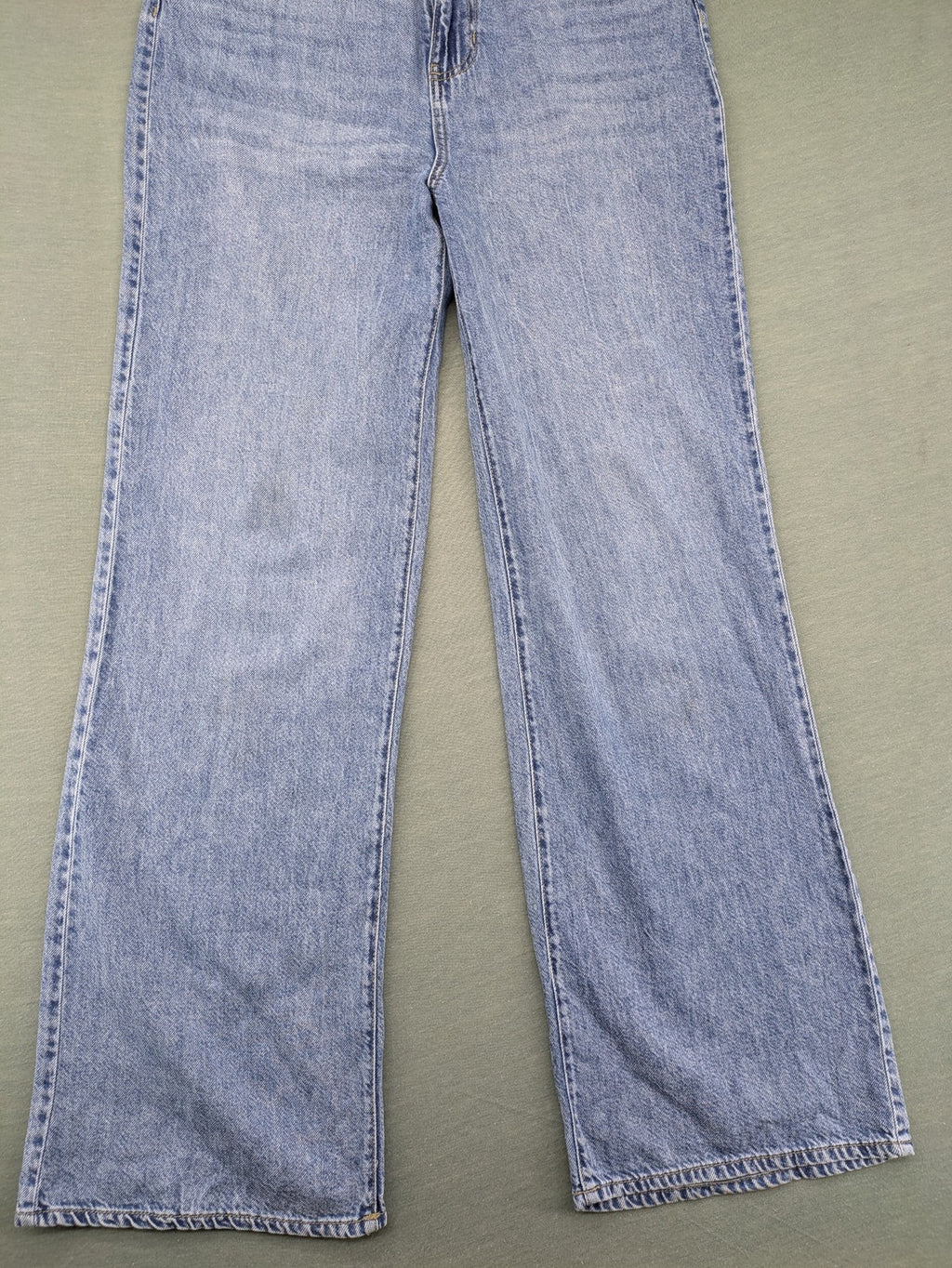 Janina blue wide leg jeans high waist loose fit soft cotton-lyocell blend