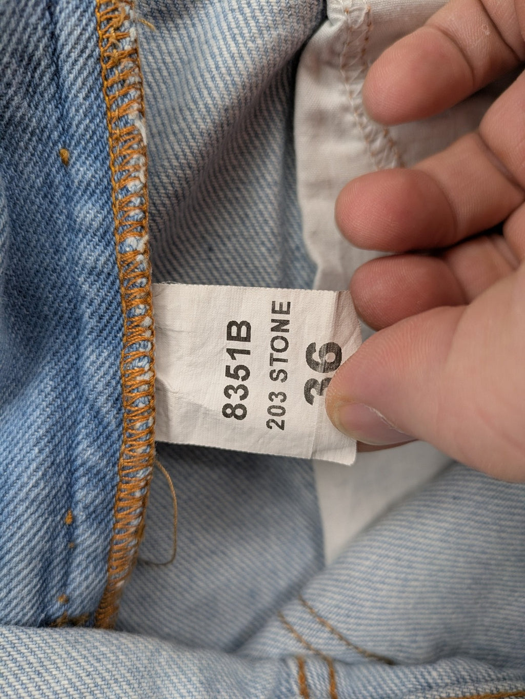 Zen blue straight jeans high rise classic stone wash 100% cotton