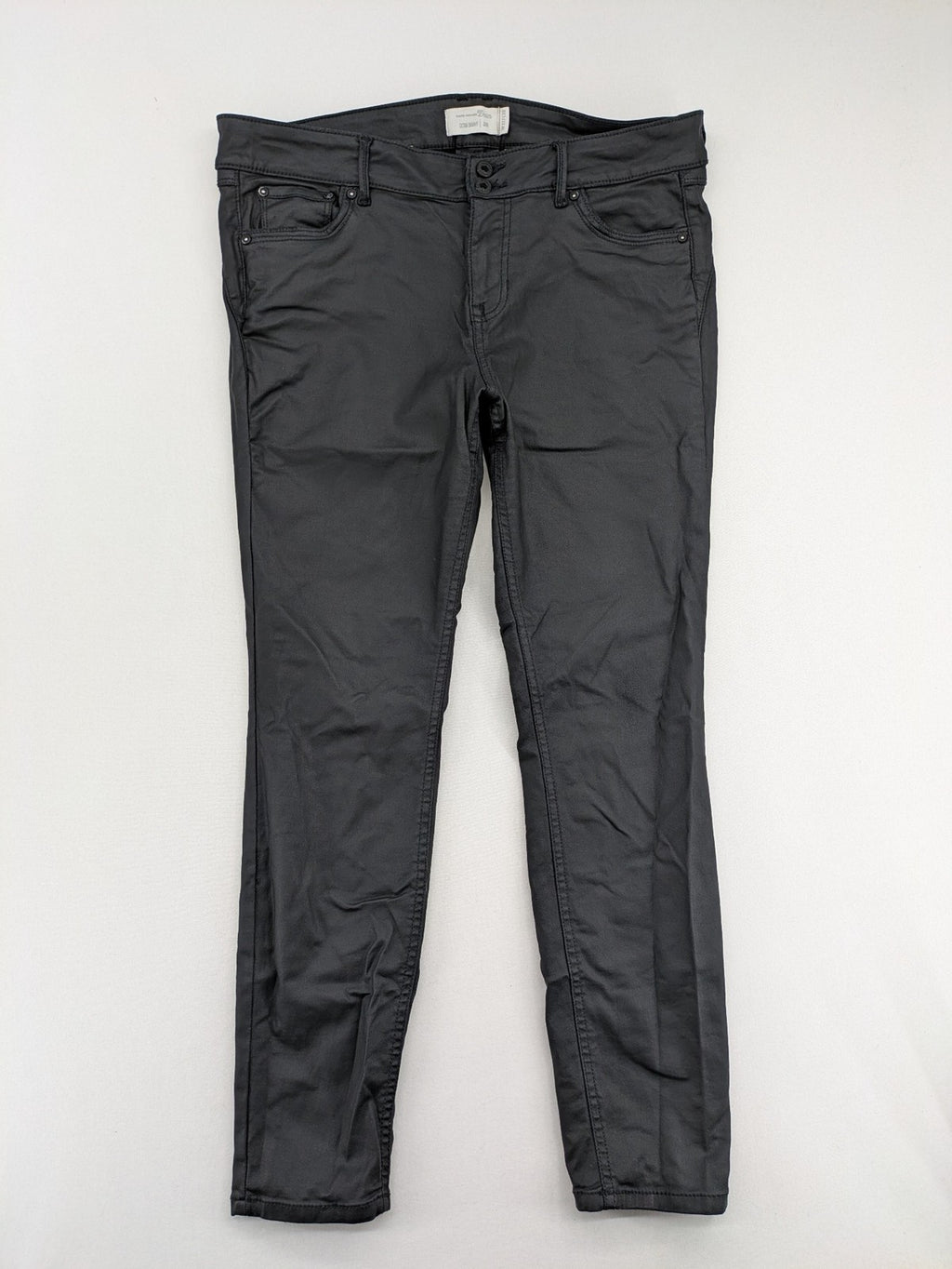Tom Tailor Denim grey extra skinny jeans with coated finish and classic five-pocket design.