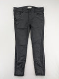 Tom Tailor Denim grey extra skinny jeans with coated finish and classic five-pocket design.