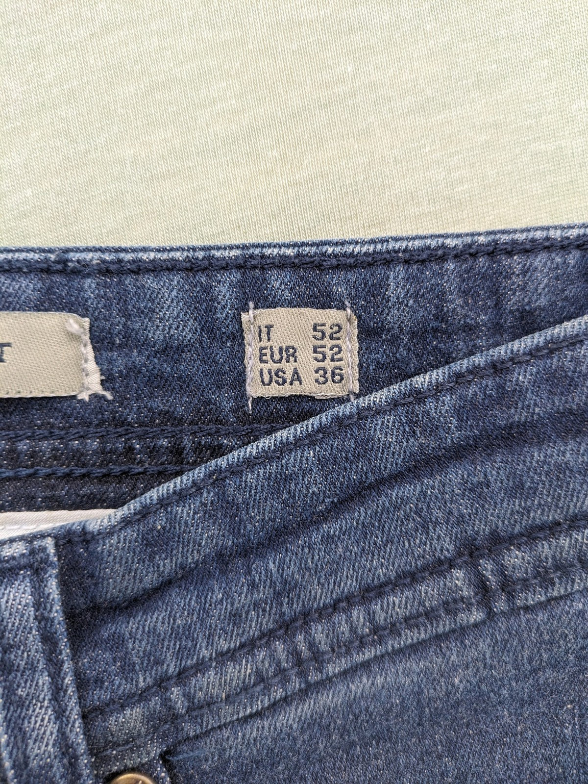 Bros blue skinny fit jeans 5-pocket design stretch denim classic wash