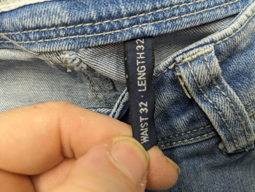 ONLY straight jeans orange pink distressed look with classic 5-pocket design and zipper.