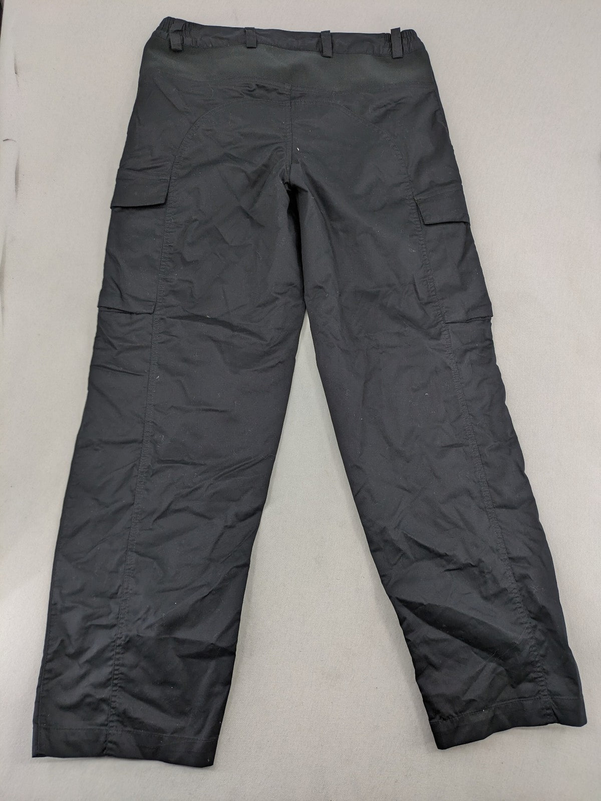 DHL grey cargo pants with iconic logo and multiple pockets, made from stretch cotton.