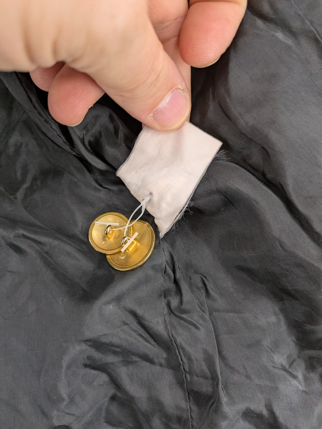 Pier Angelini black blazer classic style gold buttons tailored fit