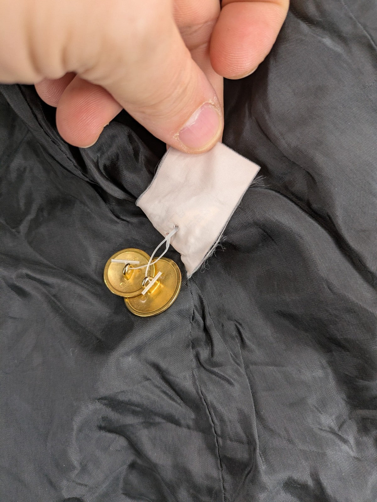 Pier Angelini black blazer classic style gold buttons tailored fit