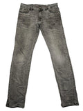 Engbers grey straight jeans stone washed with classic 5-pocket design and used look.