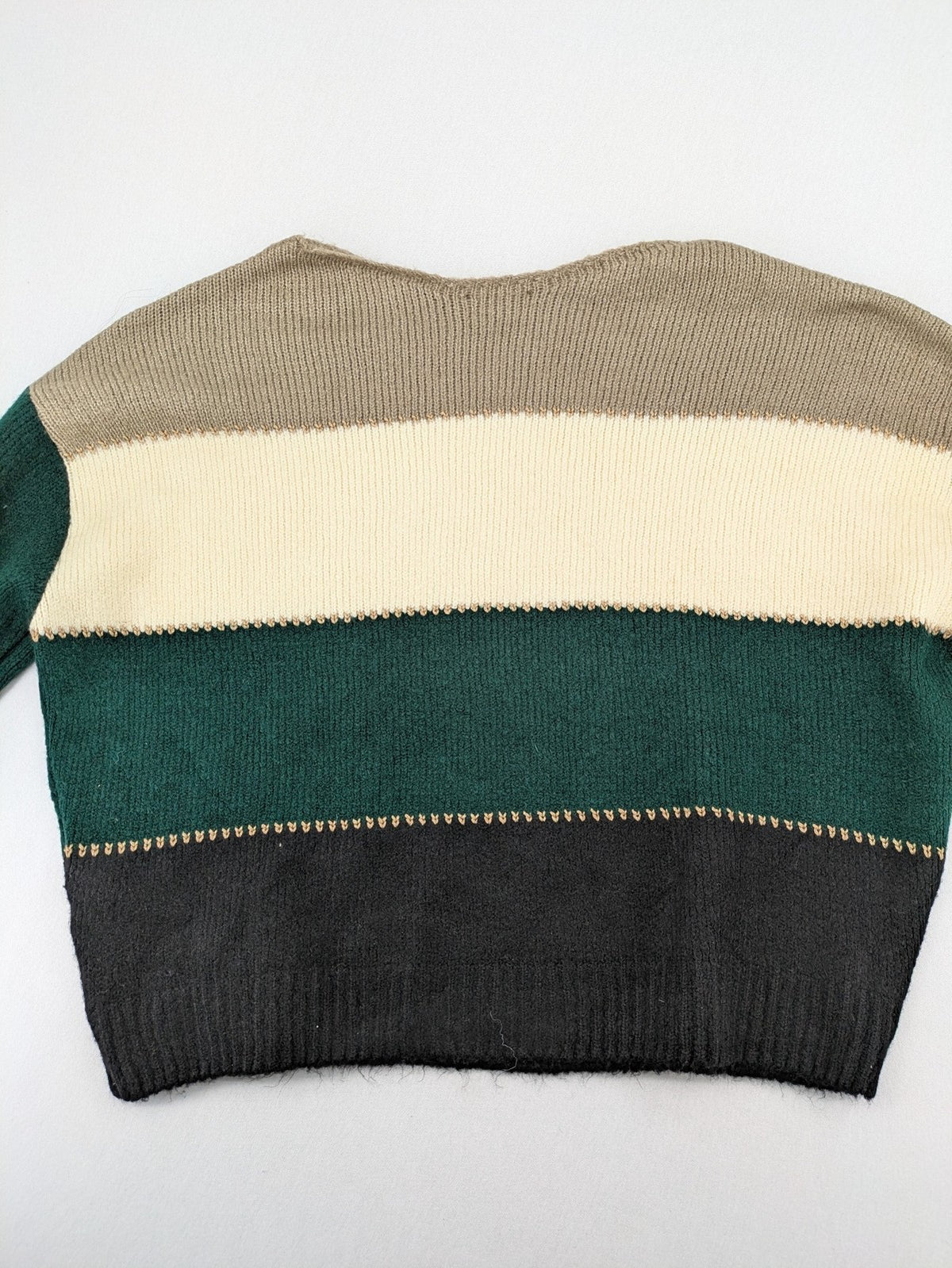 Guido Maria Kretschmer multi turtle neck jumper colorblock design with bold horizontal stripes.