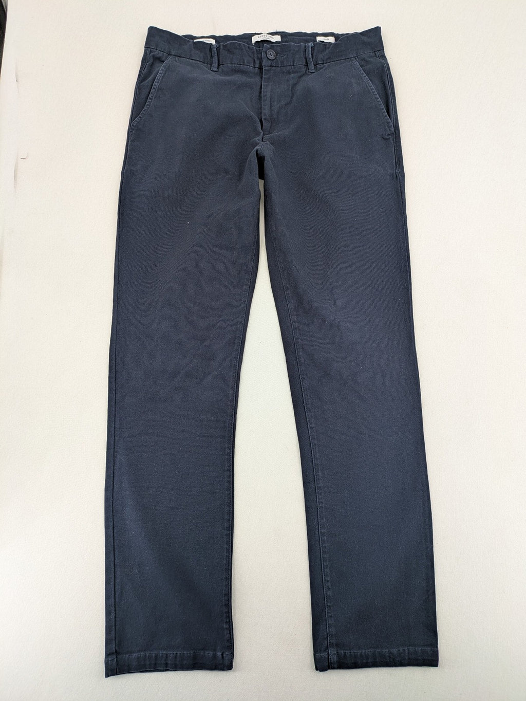 Keystone Apparel navy chino pants slim fit organic cotton with classic design.