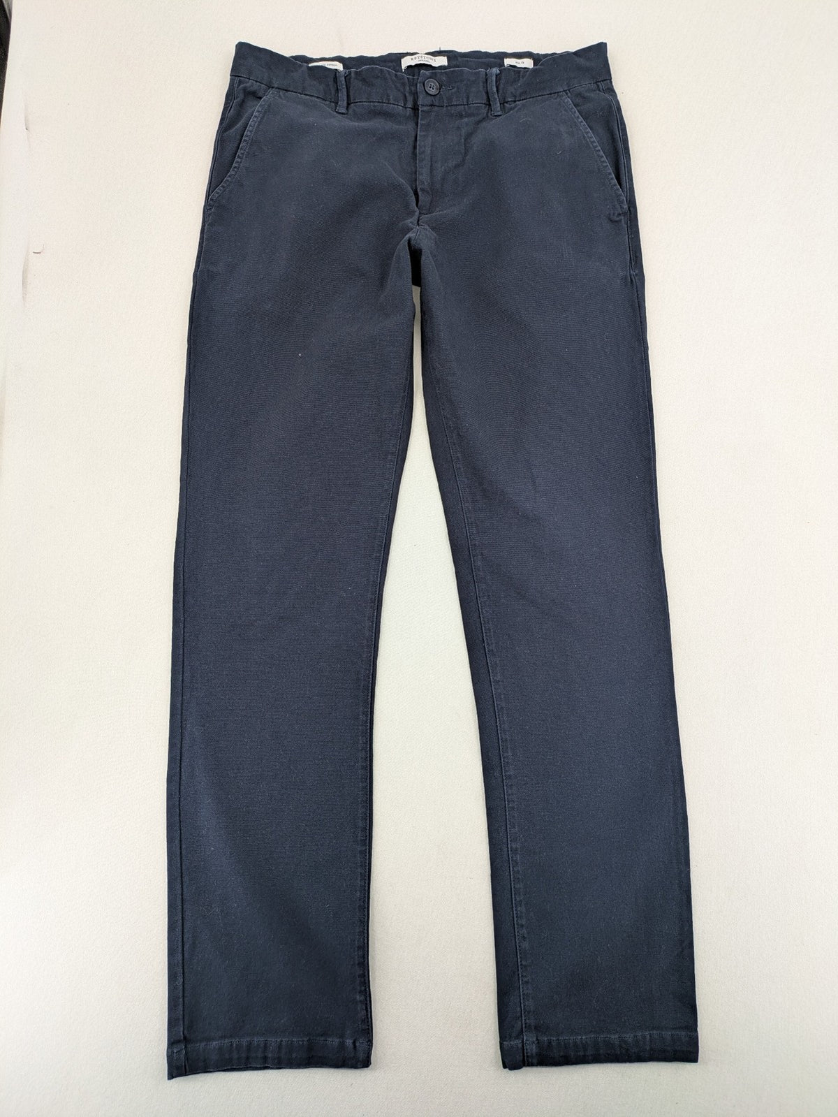 Keystone Apparel navy chino pants slim fit organic cotton with classic design.