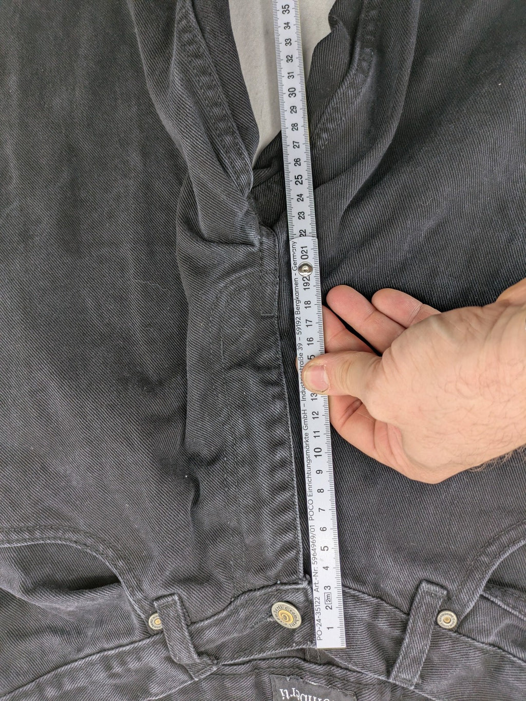 Baumwolle grey straight jeans 5-pocket style faded look robust cotton