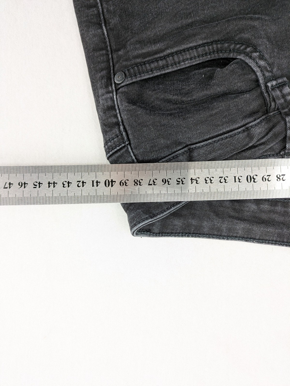 Tom Tailor Denim black extra skinny jeans, washed finish, stretch cotton blend, modern silhouette.