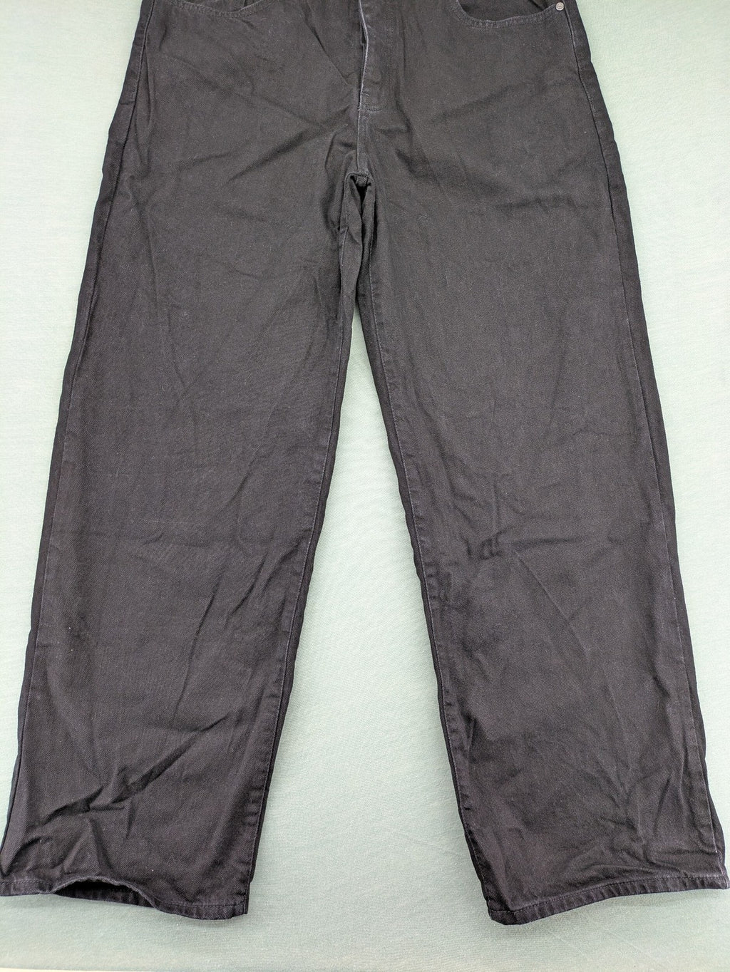 Boohooman grey straight jeans classic five-pocket design button fly 100% cotton denim