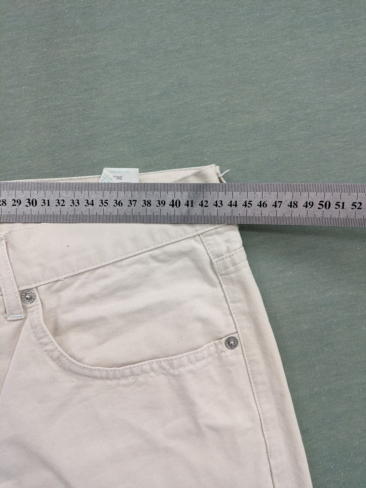 Weippler beige straight leg jeans W36 L30 100% cotton classic design