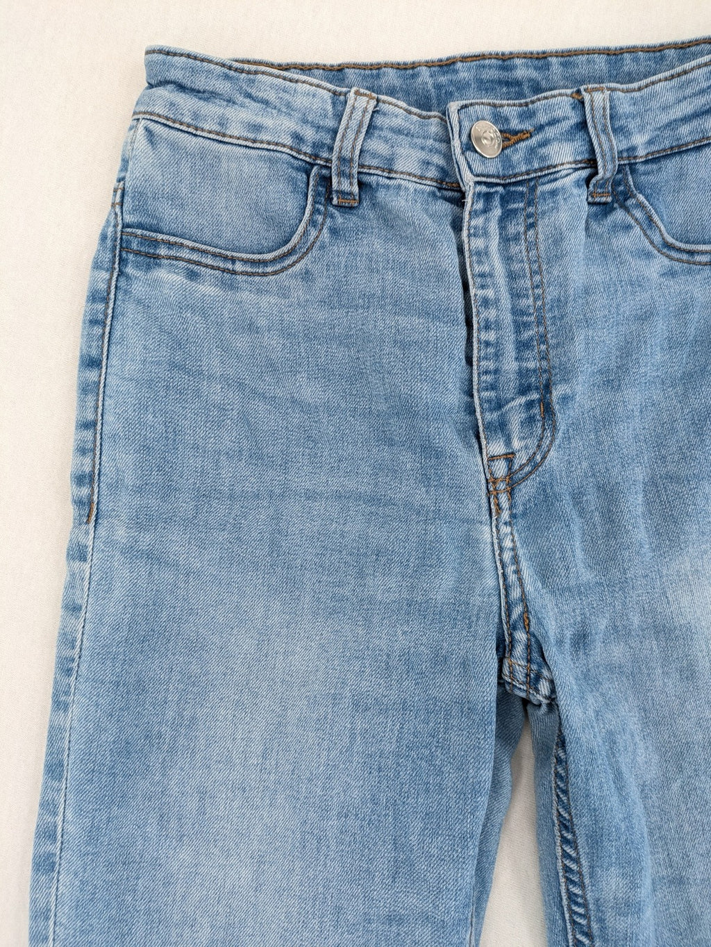 H&M Divided blue skinny jeans high-waist design five-pocket style stretch denim