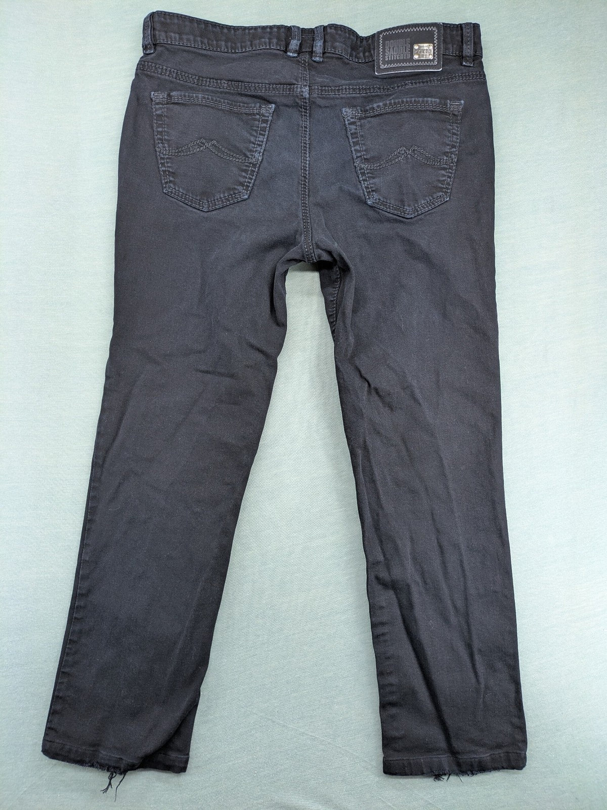 Joker grey straight jeans with double saddle stitch detail and classic 5-pocket design.
