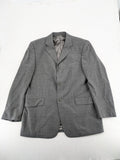 Montego grey blazer three-button design made from wool blend with smooth lining.