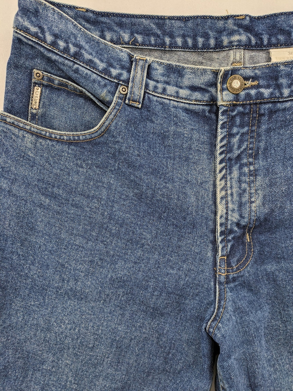 Cable Car Clothiers blue straight jeans classic fit 100% cotton medium wash