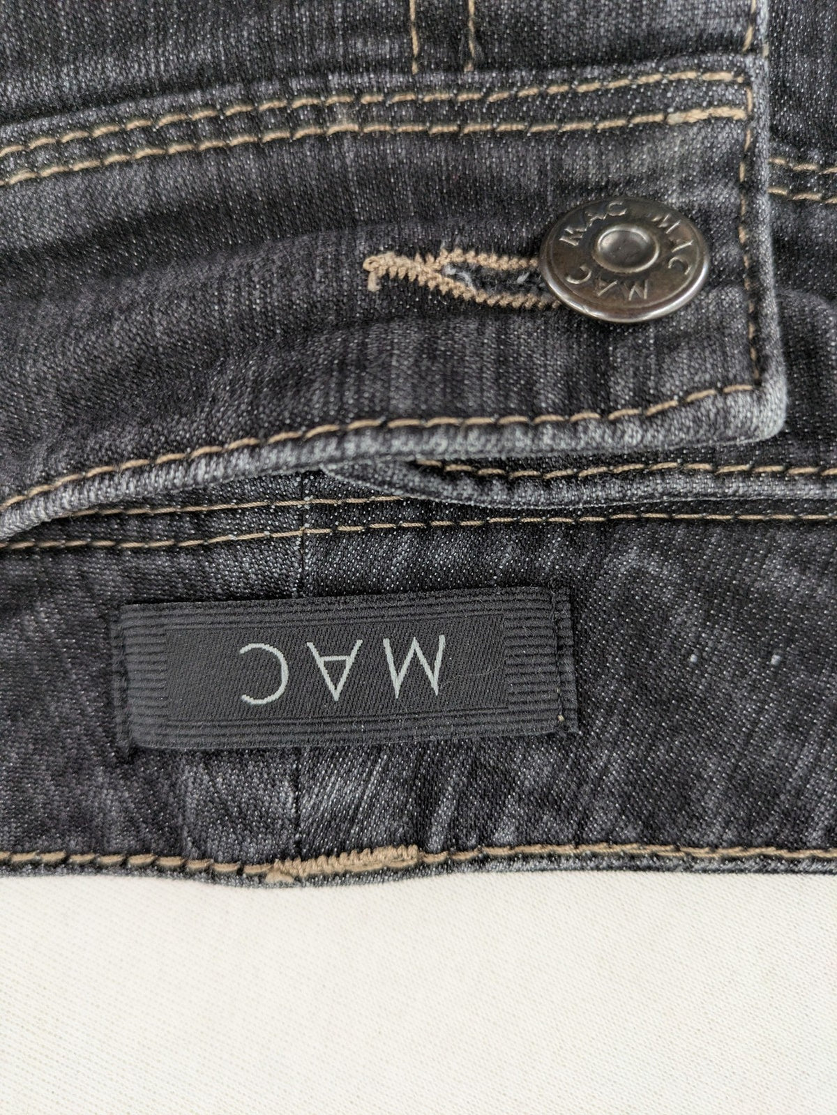 Gracia straight jeans dark grey five-pocket design stretch denim comfort fit