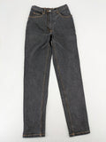 john baner grey high waist mom jeans classic 5-pocket design with contrast stitching