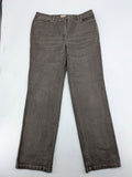 TONI grey straight jeans super slim fit with elastic waistband and classic 5-pocket design.