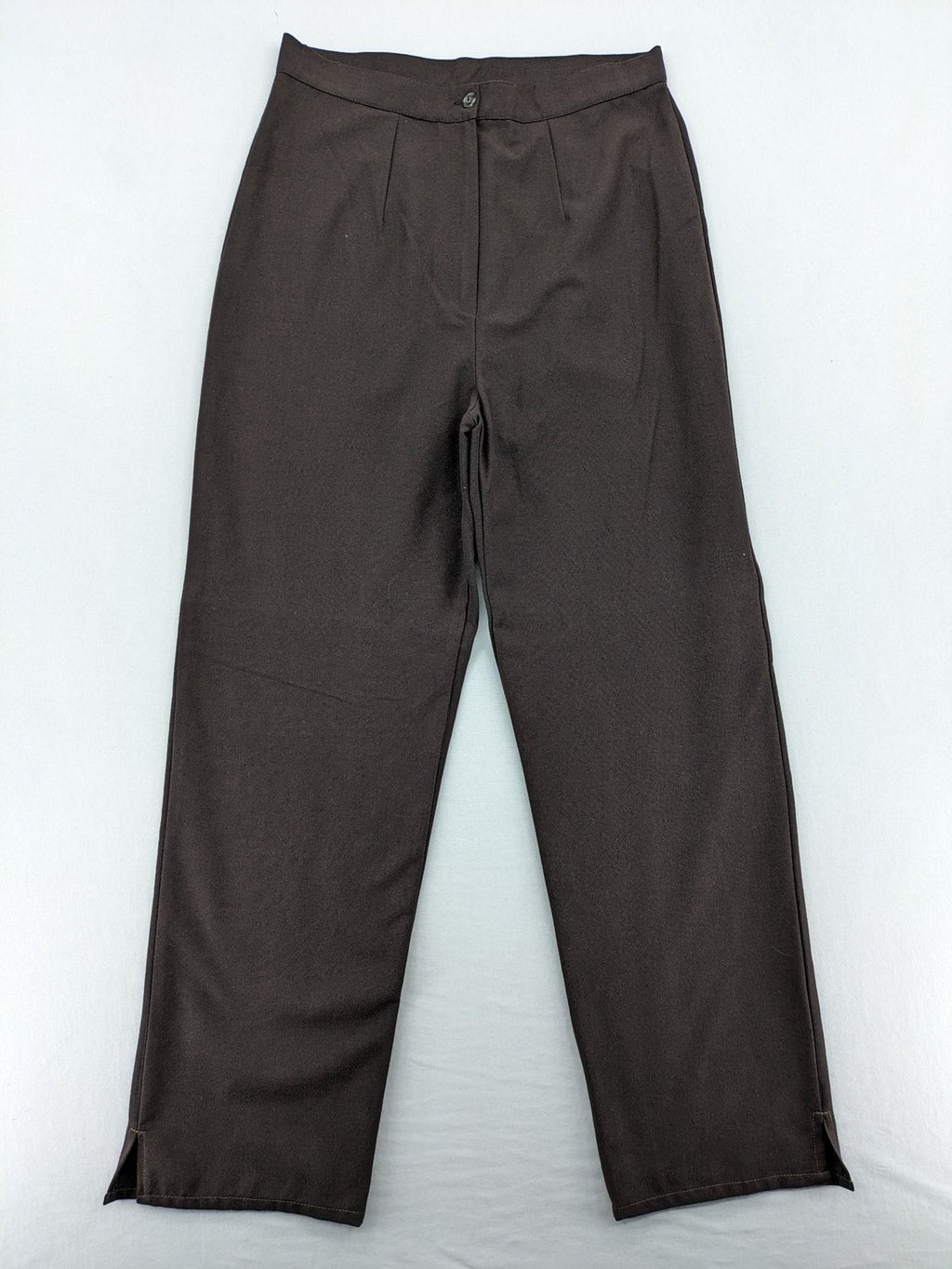 öGS Collection pink high waist pants with front pleats and structured fit.