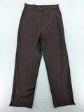 öGS Collection pink high waist pants with front pleats and structured fit.