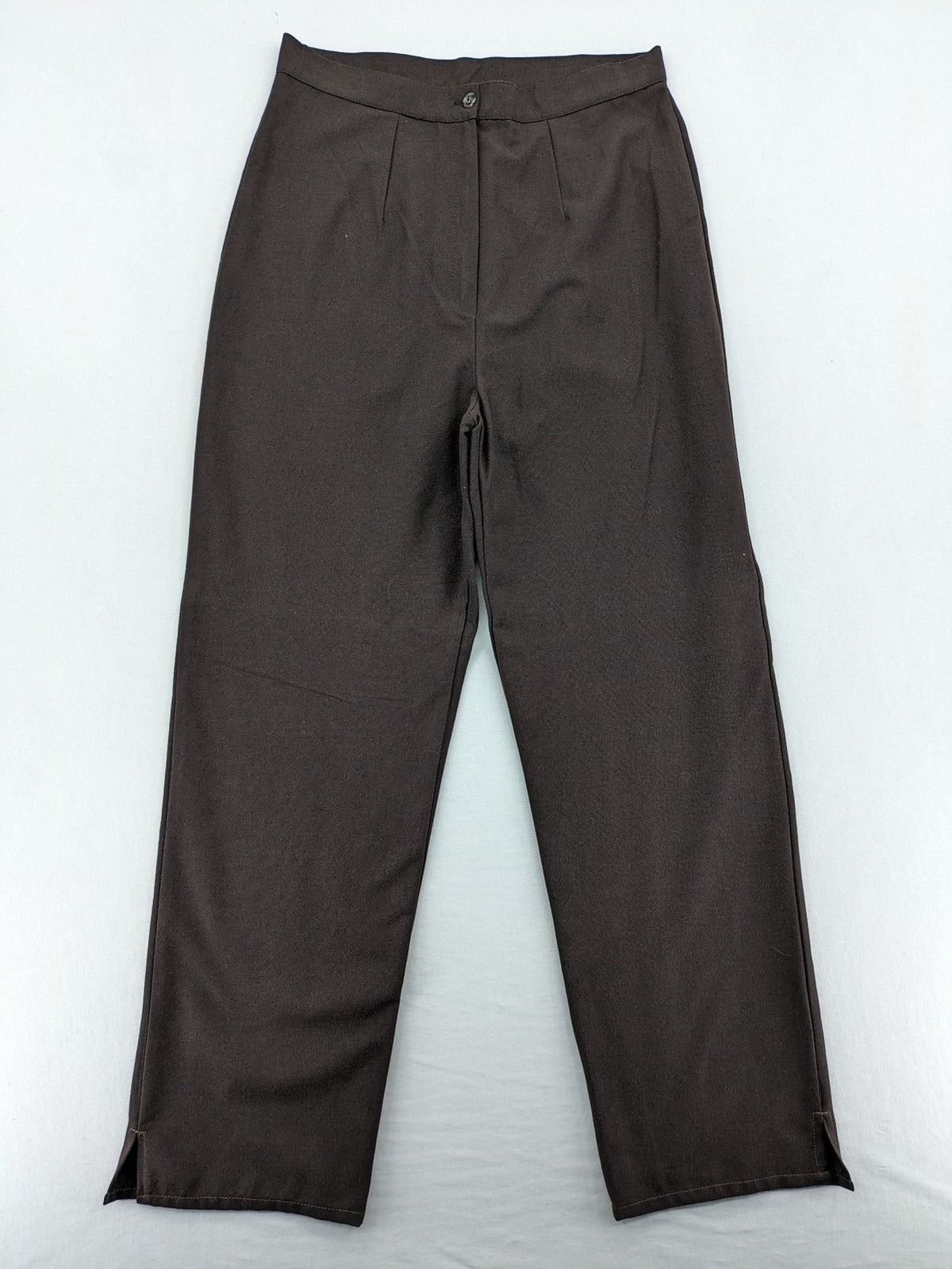 öGS Collection pink high waist pants with front pleats and structured fit.