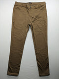 Laura Torelli khaki jeggings slim fit with elastic waistband and functional back pockets.