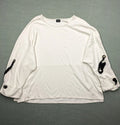 Your Sixth Sense black and white oversized turtle neck jumper with lace-up sleeve details.
