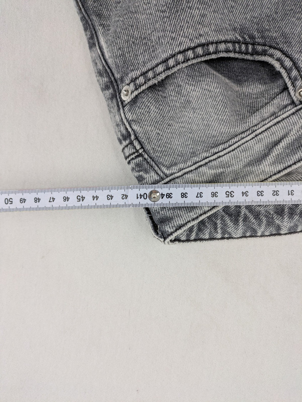 H&M Divided grey wide leg high waist jeans, washed denim, 100% cotton.